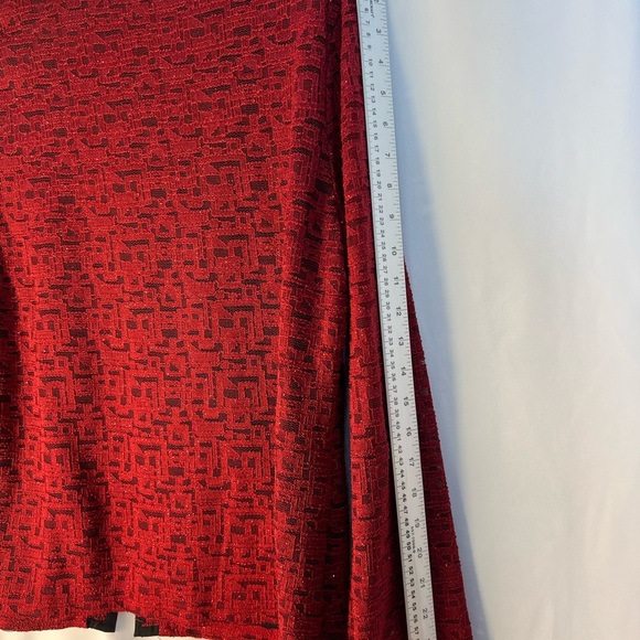 Amanda Collection Chic Red & Black Women's Blouse - Picture 5 of 11